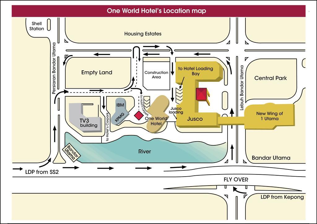 One World Hotel Petaling Jaya Exterior photo Location map